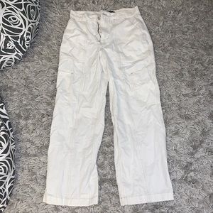 White Cargo Pants